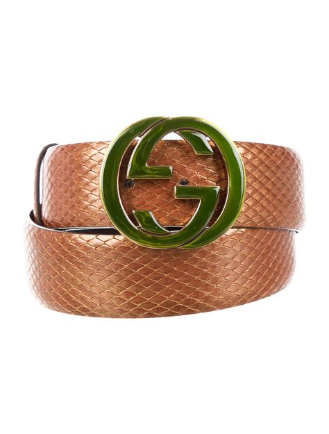 brown and tan gucci belt|snakeskin gucci belt.